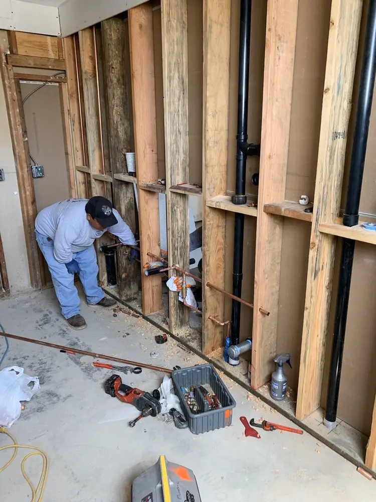 Commercial rough-in plumbing for Water Heater Replacement in Charlestown
